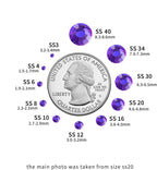 Hotfix Rhinestones, Crystal Rhinestones for Crafts Clothes DIY Decoration- Purple Velvet