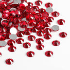 Flat Back Crystal Rhinestones Round Gems For Nail Art And Craft Glue Fix - Siam