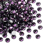 Flat Back Crystal Rhinestones Round Gems For Nail Art And Craft Glue Fix- Tanzanite