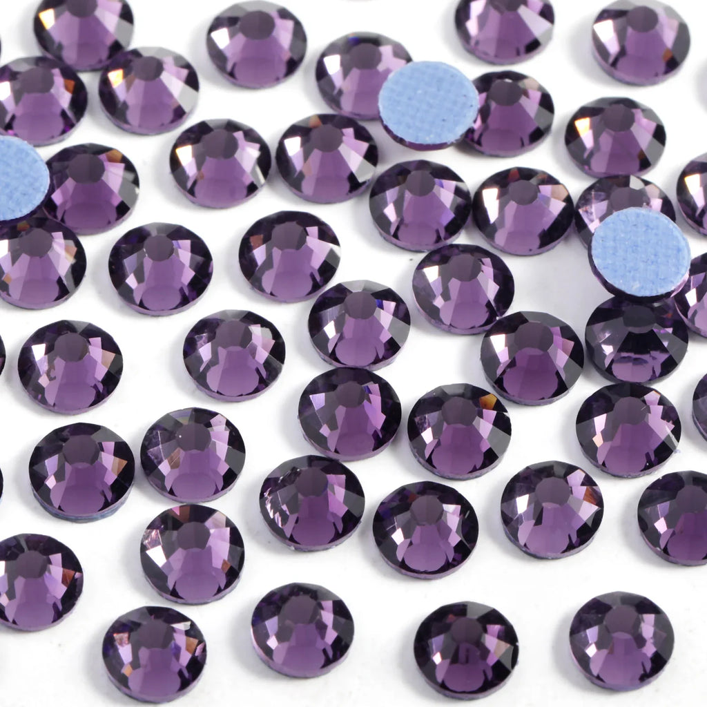 Hotfix Rhinestones, Crystal Rhinestones for Crafts Clothes DIY Decoration-Tanzanite