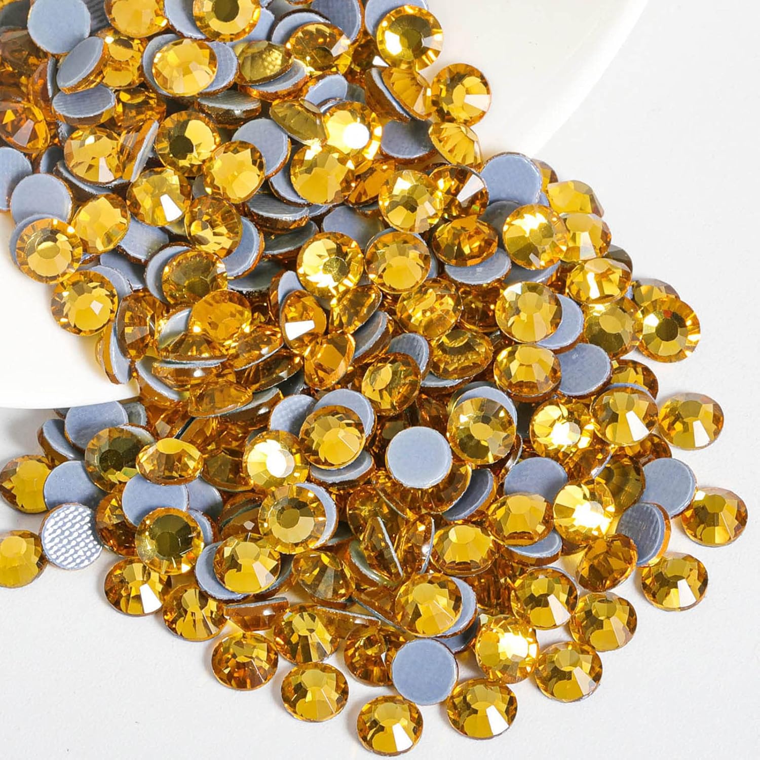 Hotfix Rhinestones, Crystal Rhinestones for Crafts Clothes DIY Decoration-Topaz