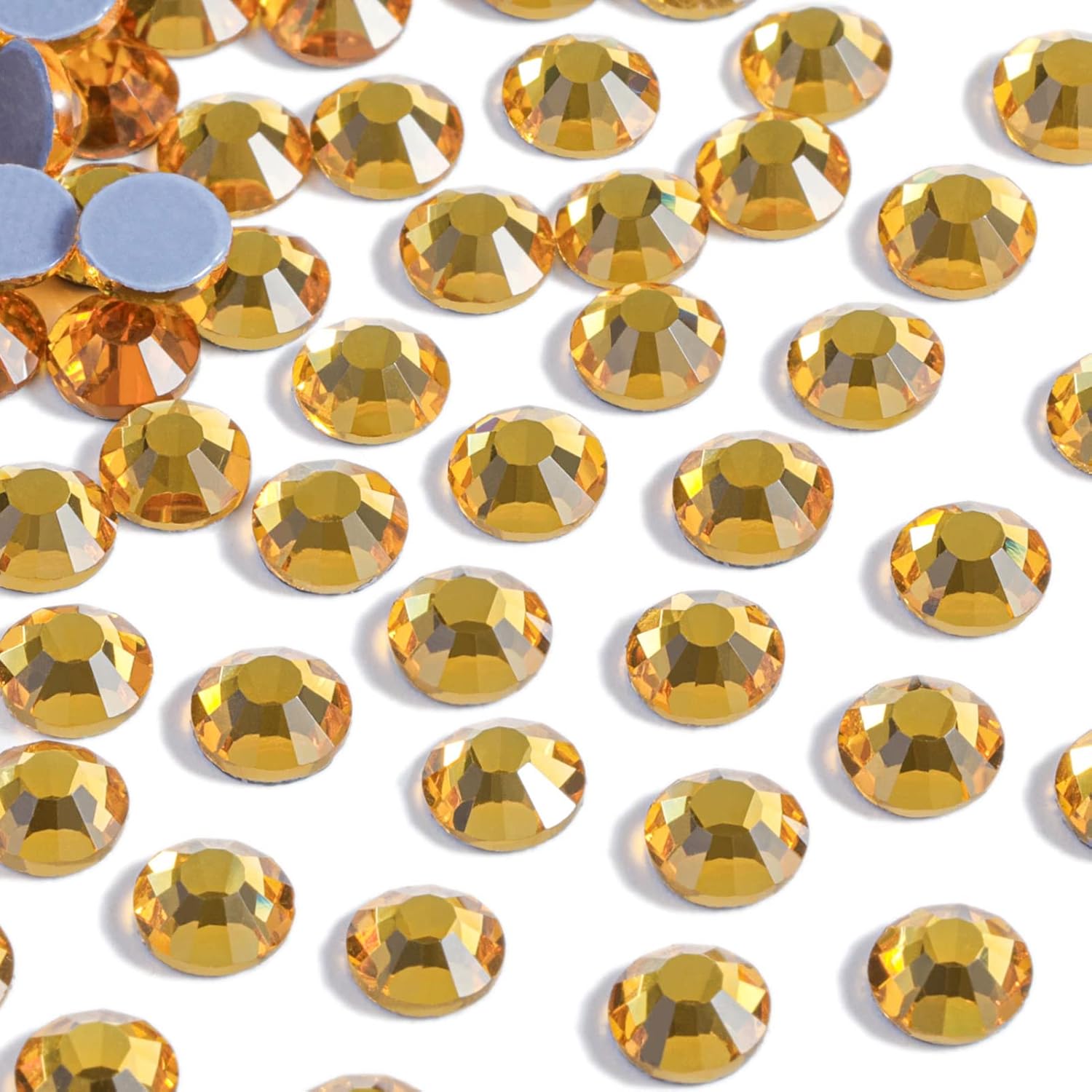 Hotfix Rhinestones, Crystal Rhinestones for Crafts Clothes DIY Decoration-Topaz