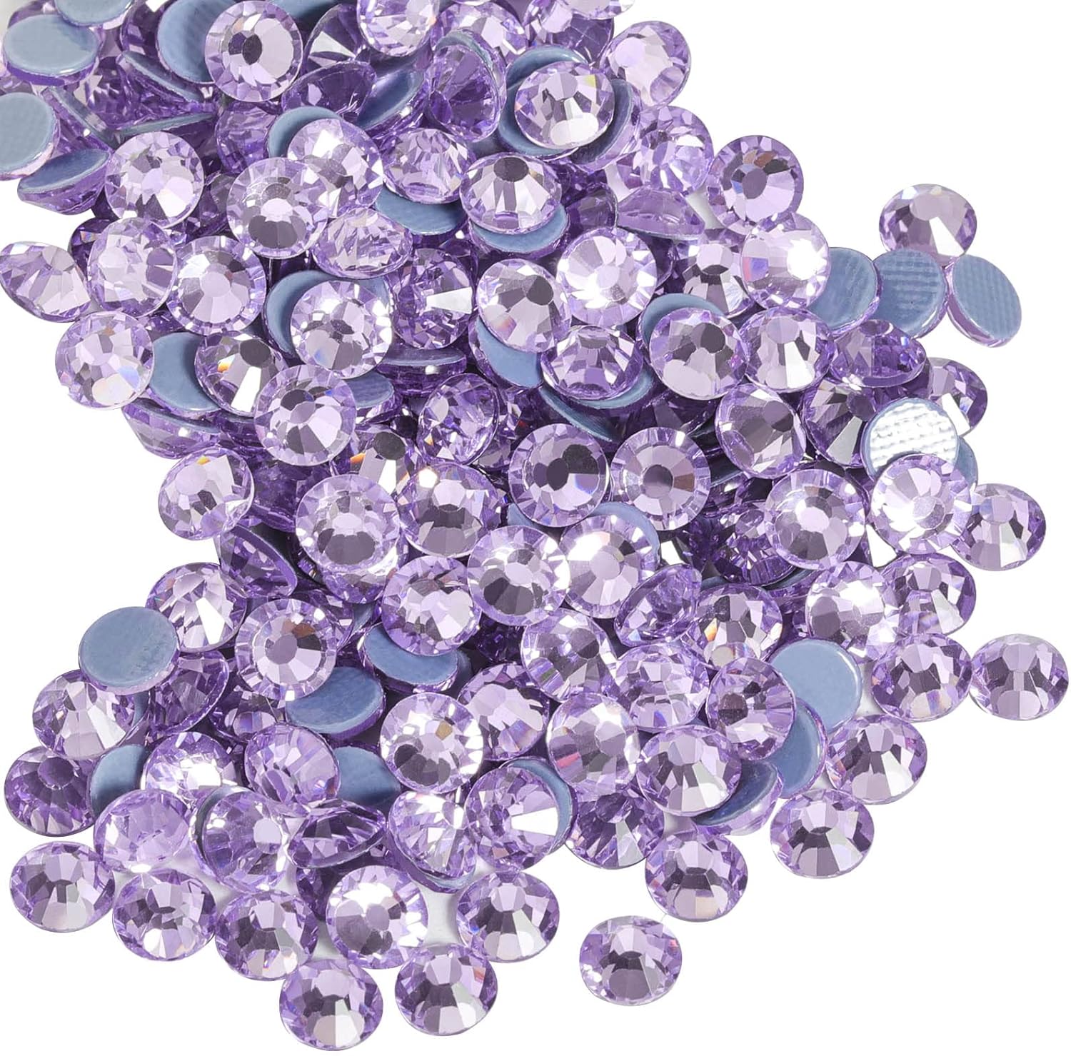 Hotfix Rhinestones, Crystal Rhinestones for Crafts Clothes DIY Decoration-Violet
