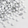 Hotfix Rhinestones, Crystal Rhinestones for Crafts Clothes DIY Decoration - Chalk White