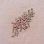 Color-Block Embroidered Appliqué - Pink Theme