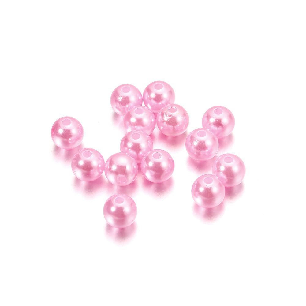 Pearl Beads with Hole, 5 Size Pearls for Crafts, Round Loose Pearl Beads for Jewelry Making, Pearls for Jewelry Making, Decoration, DIY Crafts, Stuffing