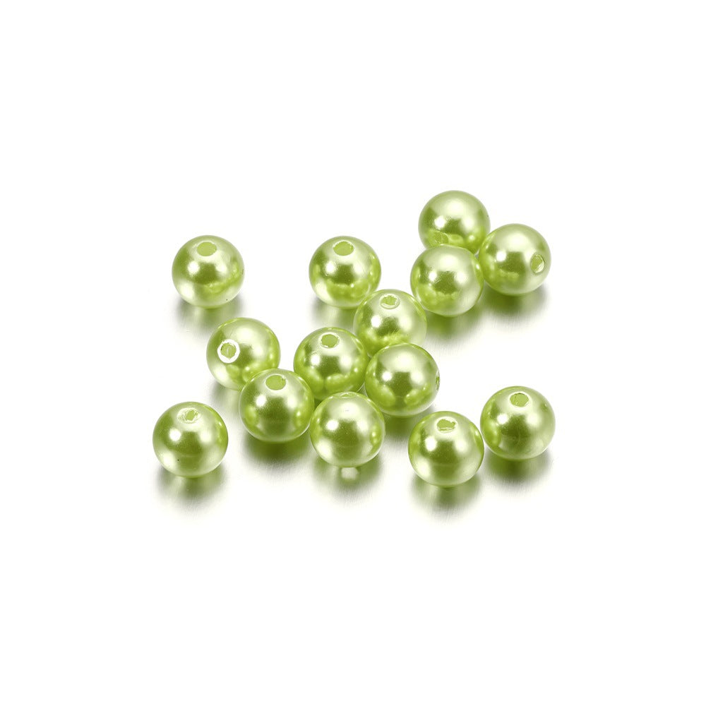 Pearl Beads with Hole, 5 Size Pearls for Crafts, Round Loose Pearl Beads for Jewelry Making, Pearls for Jewelry Making, Decoration, DIY Crafts, Stuffing